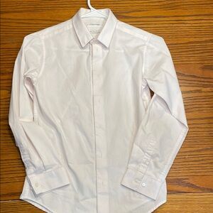 Calvin Klein White Dress Shirt Classic Formal Style